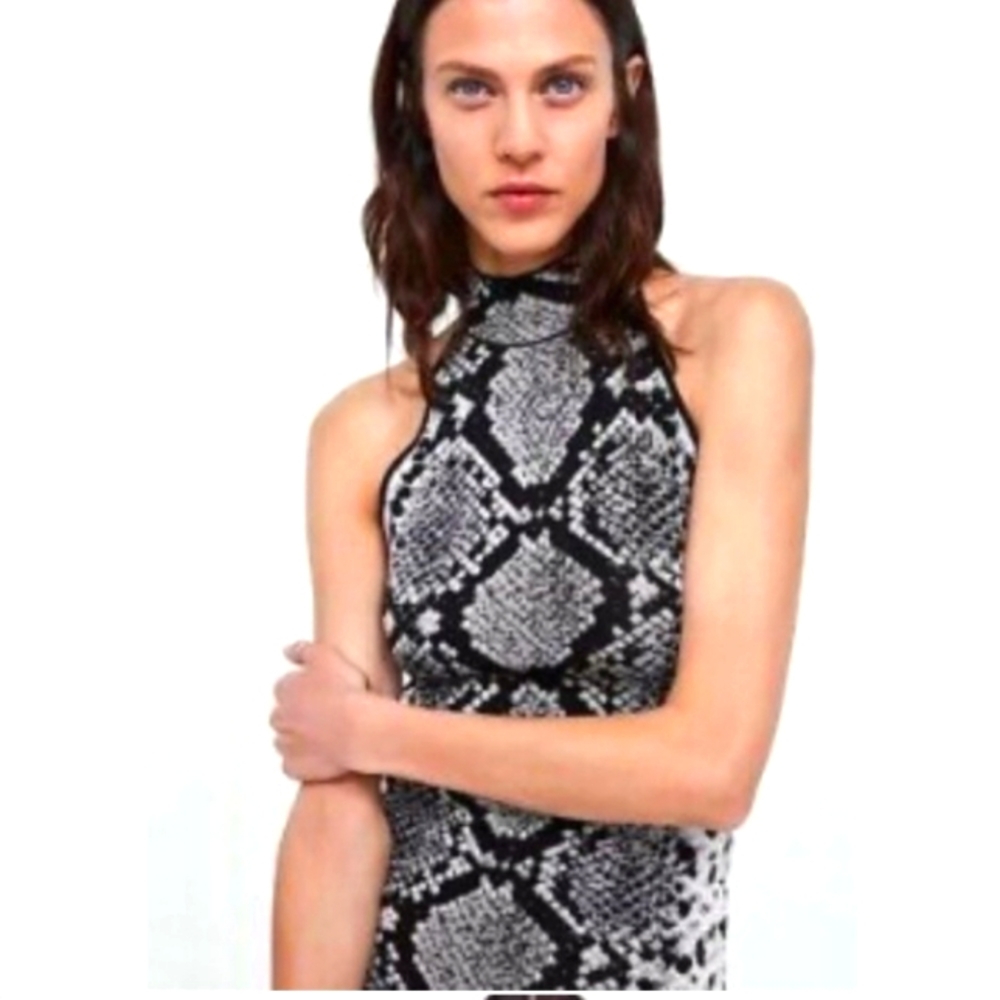 Zara snake print top